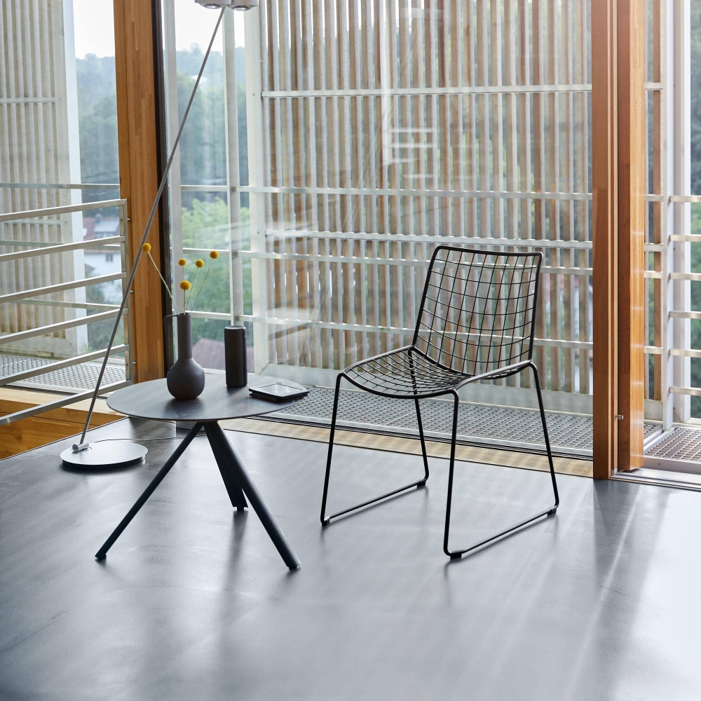 Weishäupl Trio round outdoor coffee table Ø60x45h cm - HPL top