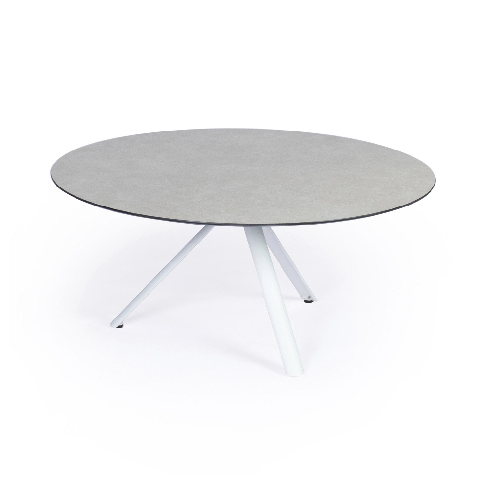 Weishäupl Trio round outdoor coffee table Ø100x45h cm - HPL top