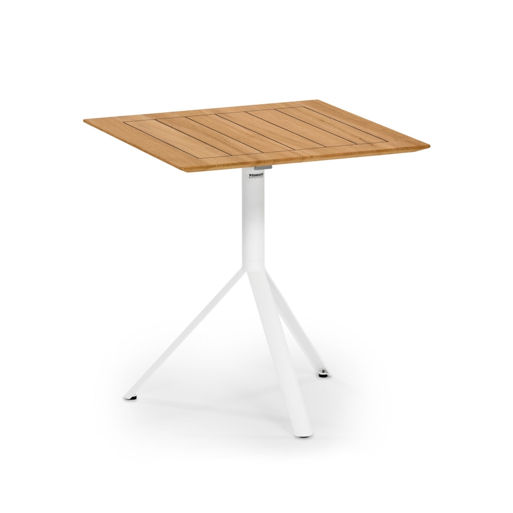 Weishäupl Trio square outdoor coffee table 60x60x45h cm - HPL top