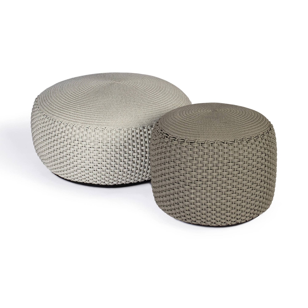 Weishäupl Pouf da esterno large Ø85x45h cm