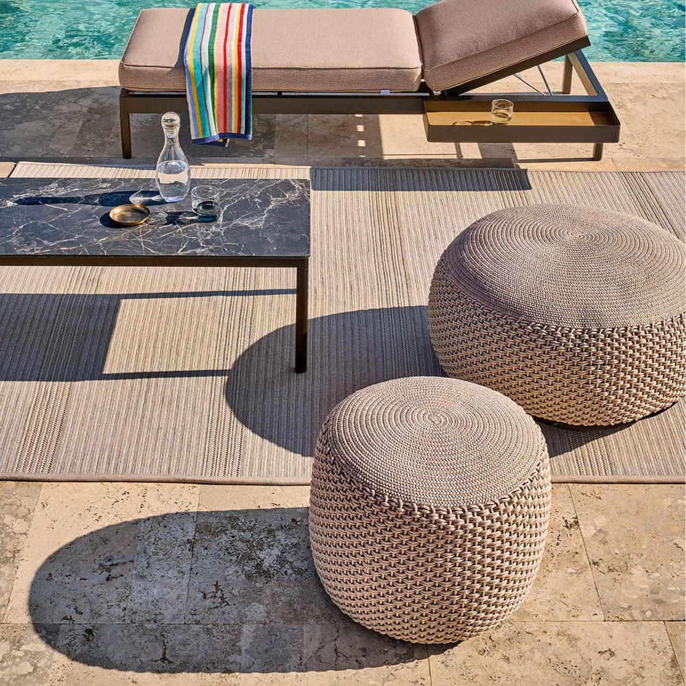 Weishäupl Pouf da esterno large Ø85x45h cm