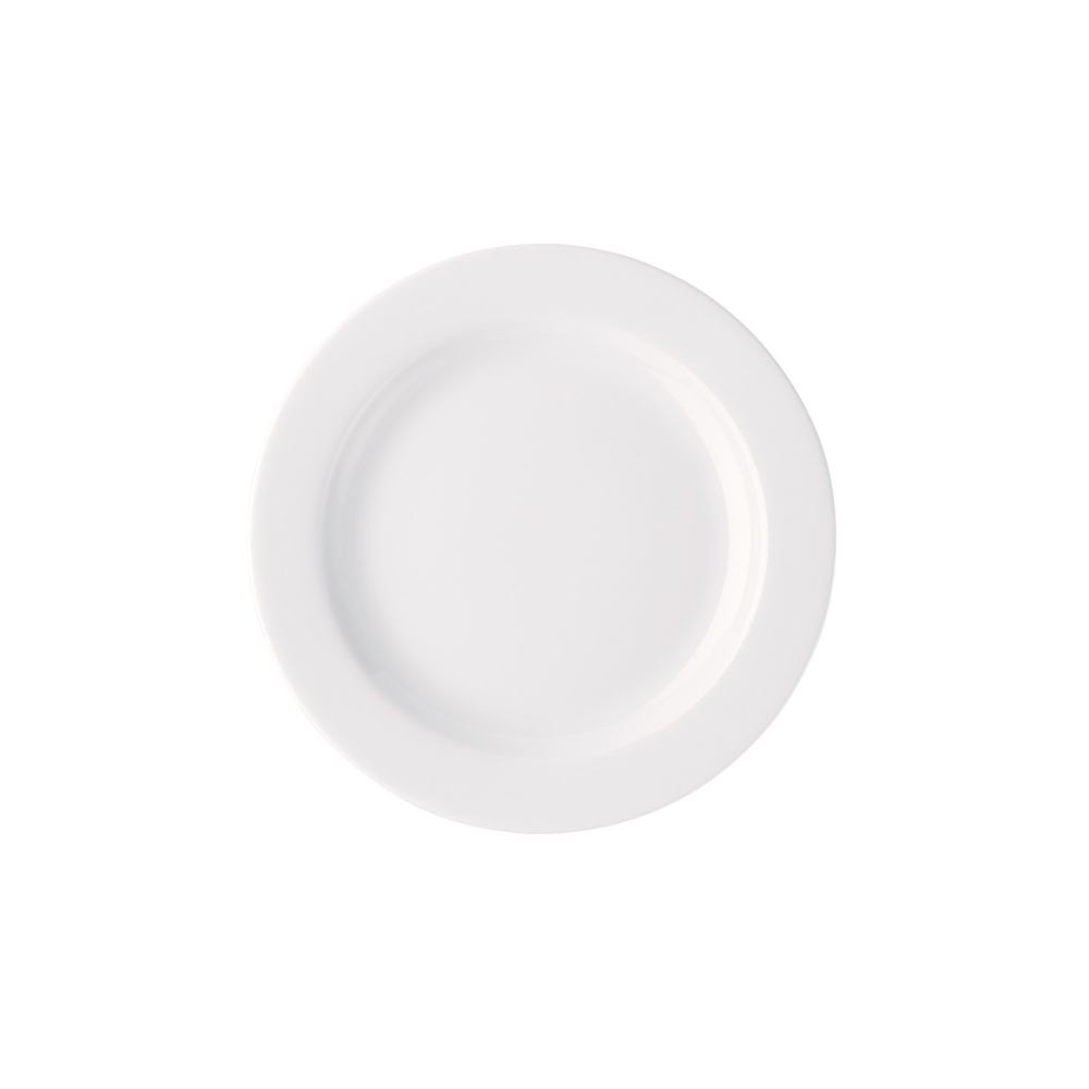 Rosenthal 6 piatti piani con falda Form 1382 Weiss 19 cm
