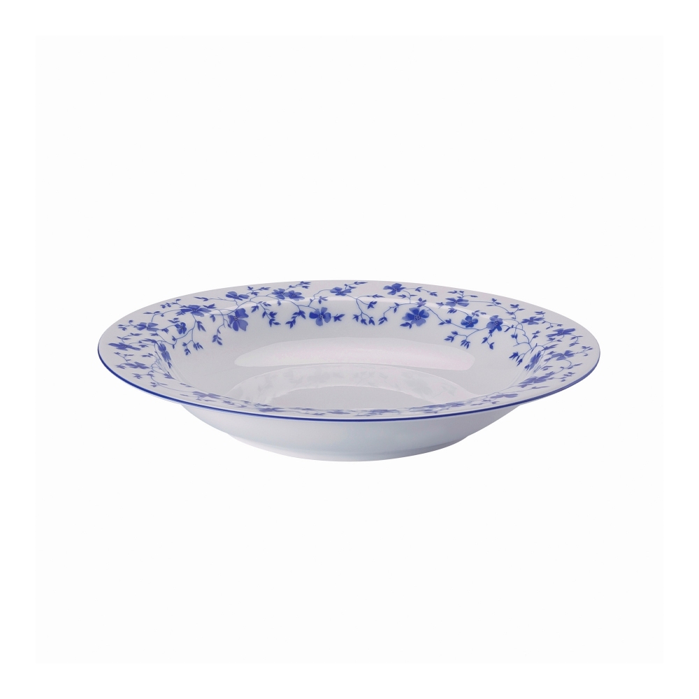 Rosenthal Form 1382 Blaublüten set of 6 soup plates with brim 23 cm