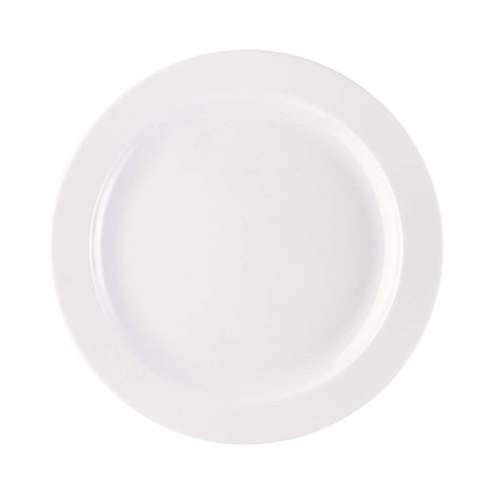 Rosenthal 6 piatti piani con falda Form 1382 Weiss 26 cm
