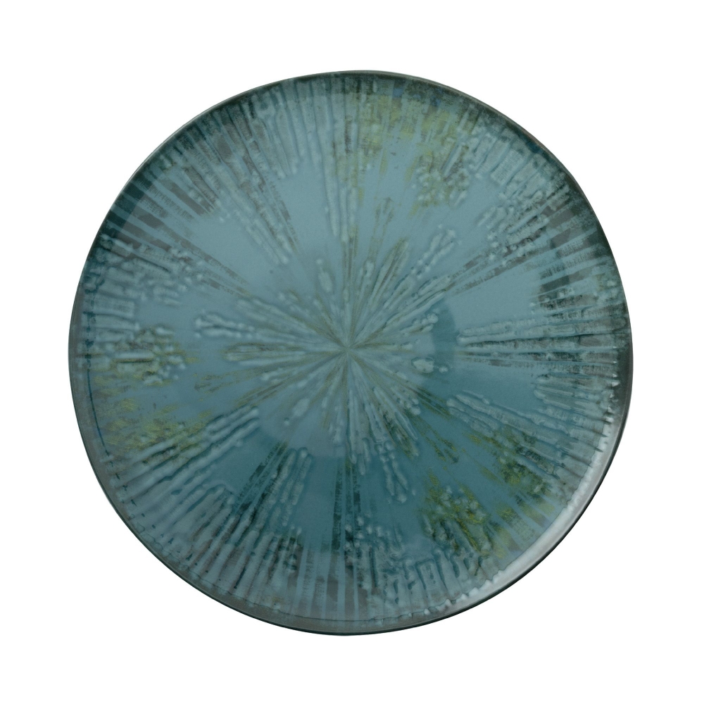 Arthur Krupp Set of 4 Fusion Blue flat plates diam. 32 cm