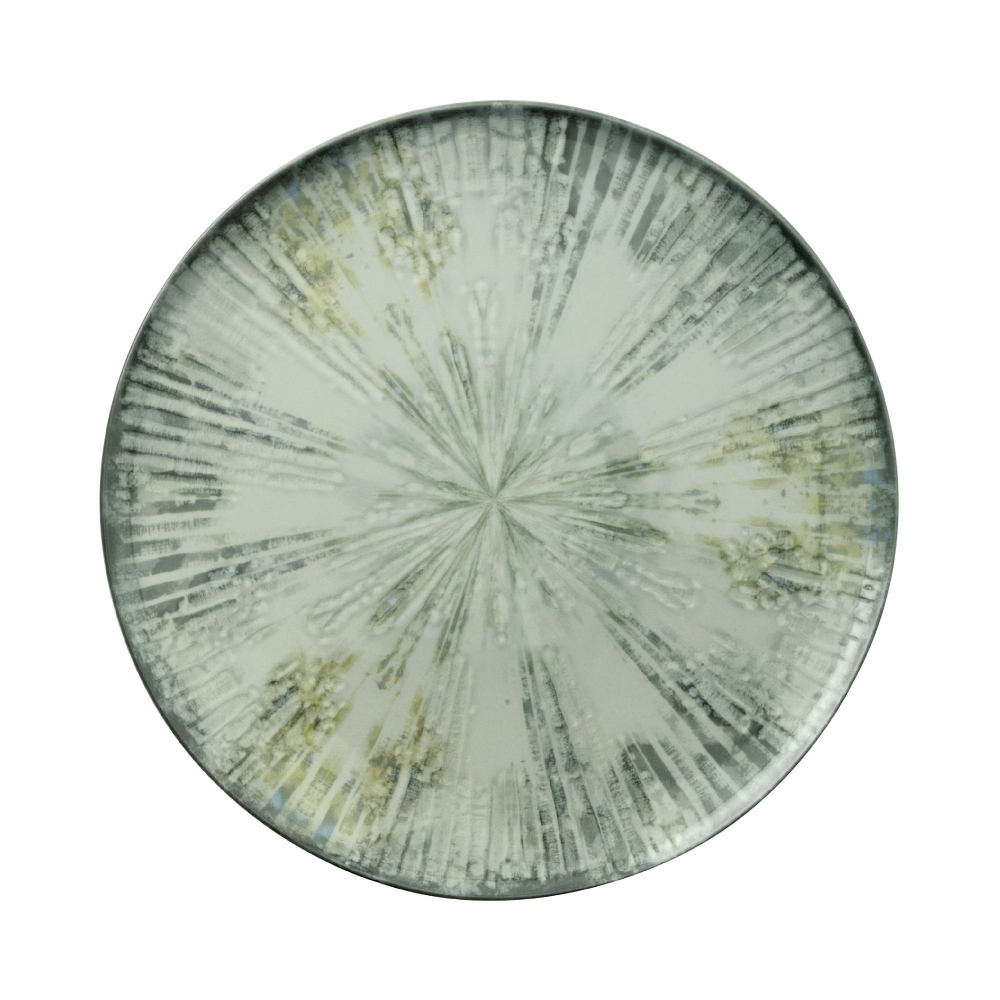 Arthur Krupp Set of 4 Fusion Gray flat plates diam. 32 cm