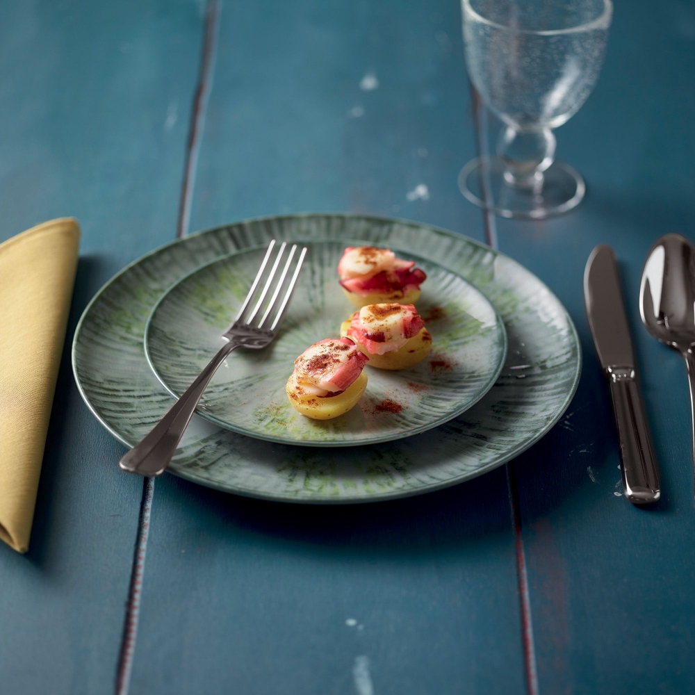 Arthur Krupp Set 4 piatti piani Fusion Grey diam 32 cm