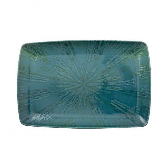 Arthur Krupp Fusion Blue rectangular plate 35x22 cm