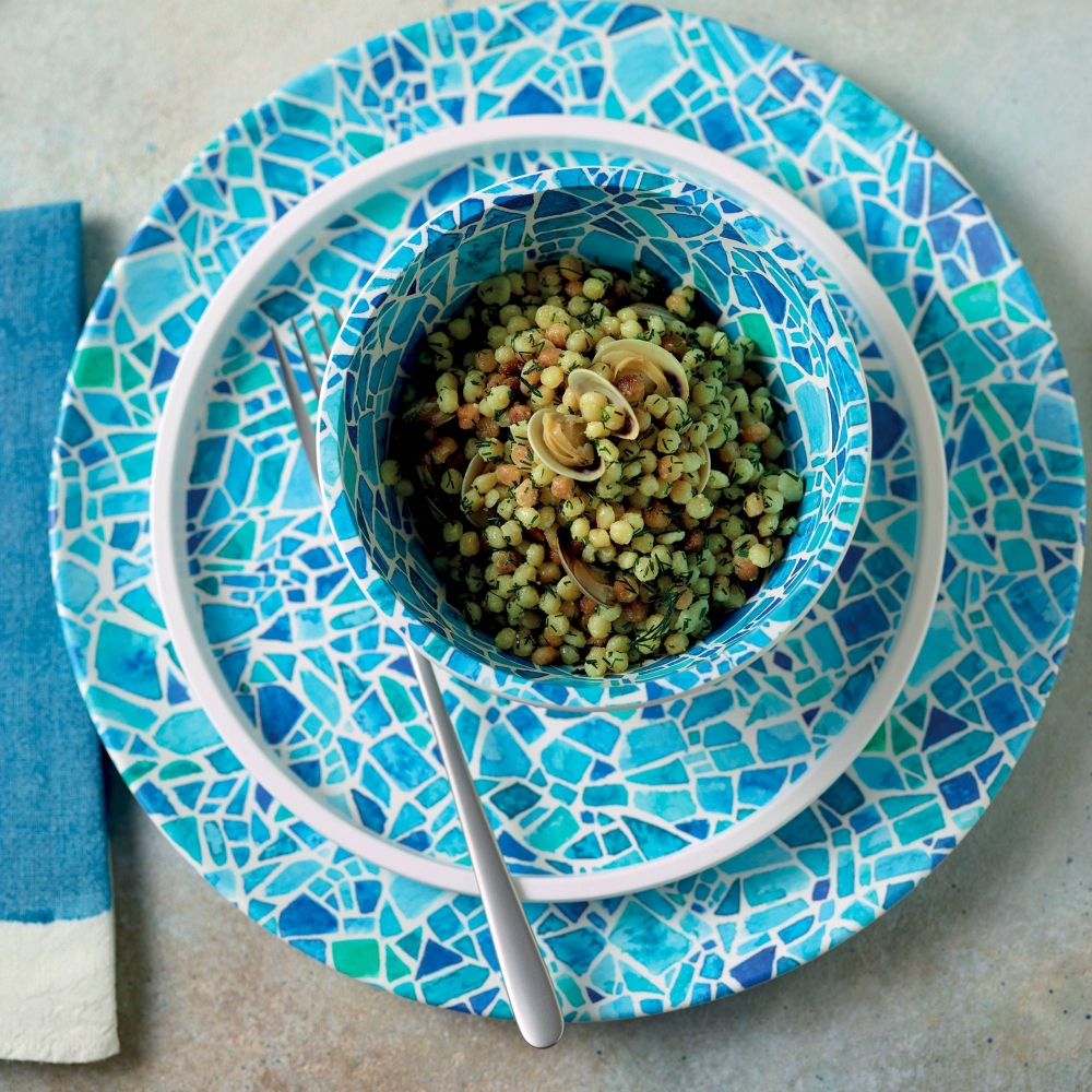 Arthur Krupp Set 4 piatti Mosaic diam 18 cm