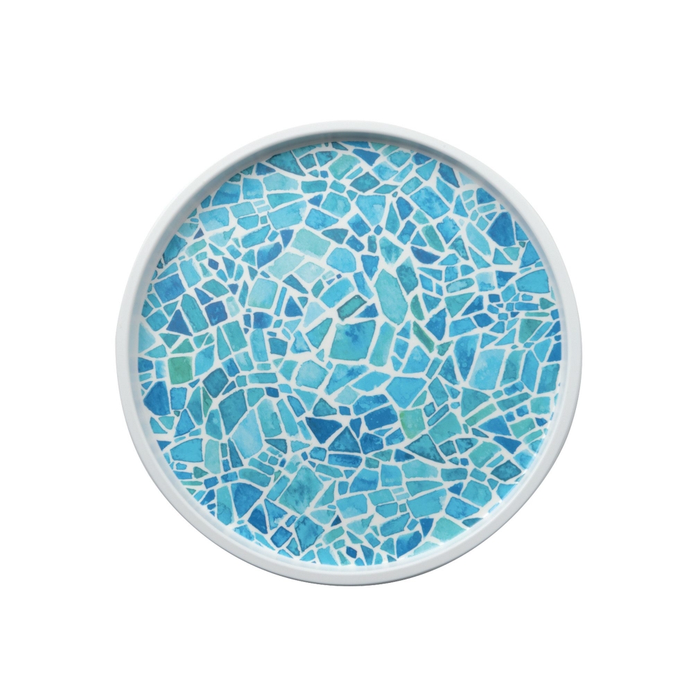 Arthur Krupp Set of 4 Mosaic plates diam. 21.5 cm