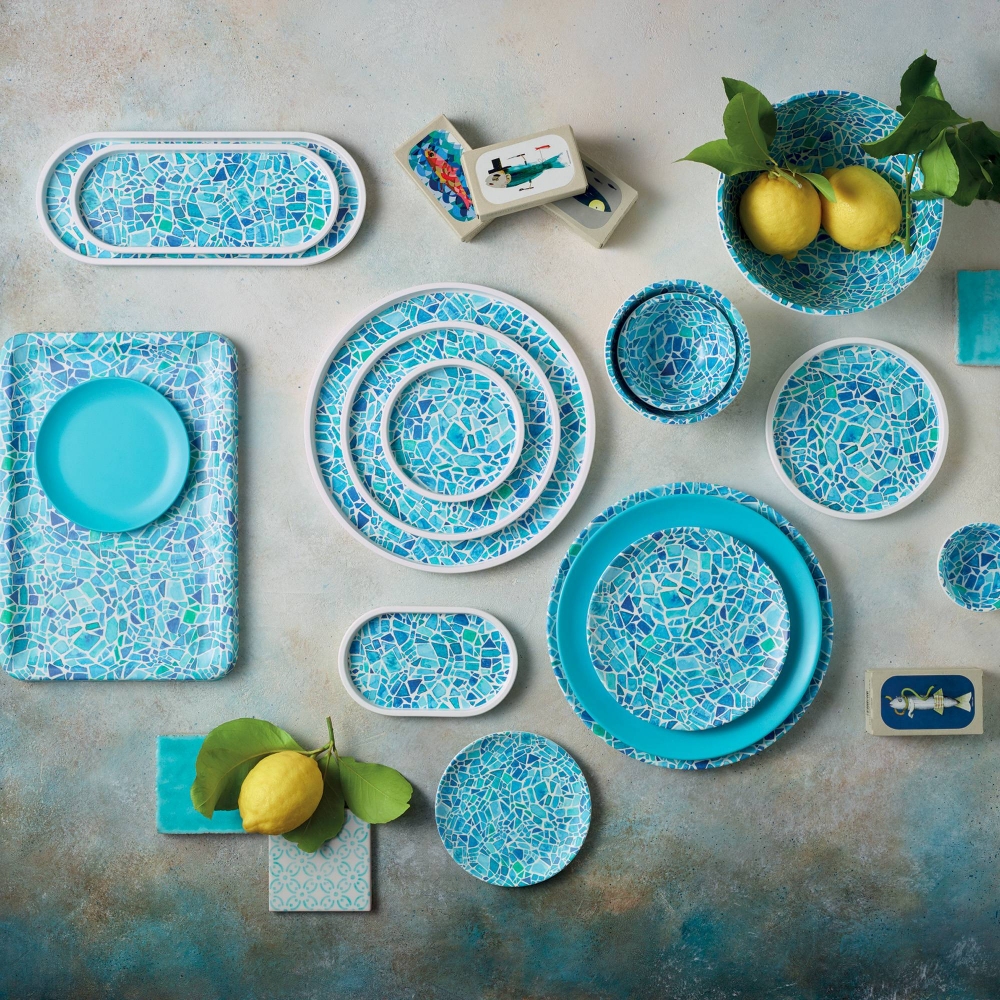 Arthur Krupp Set 4 piatti Mosaic diam 21,5 cm