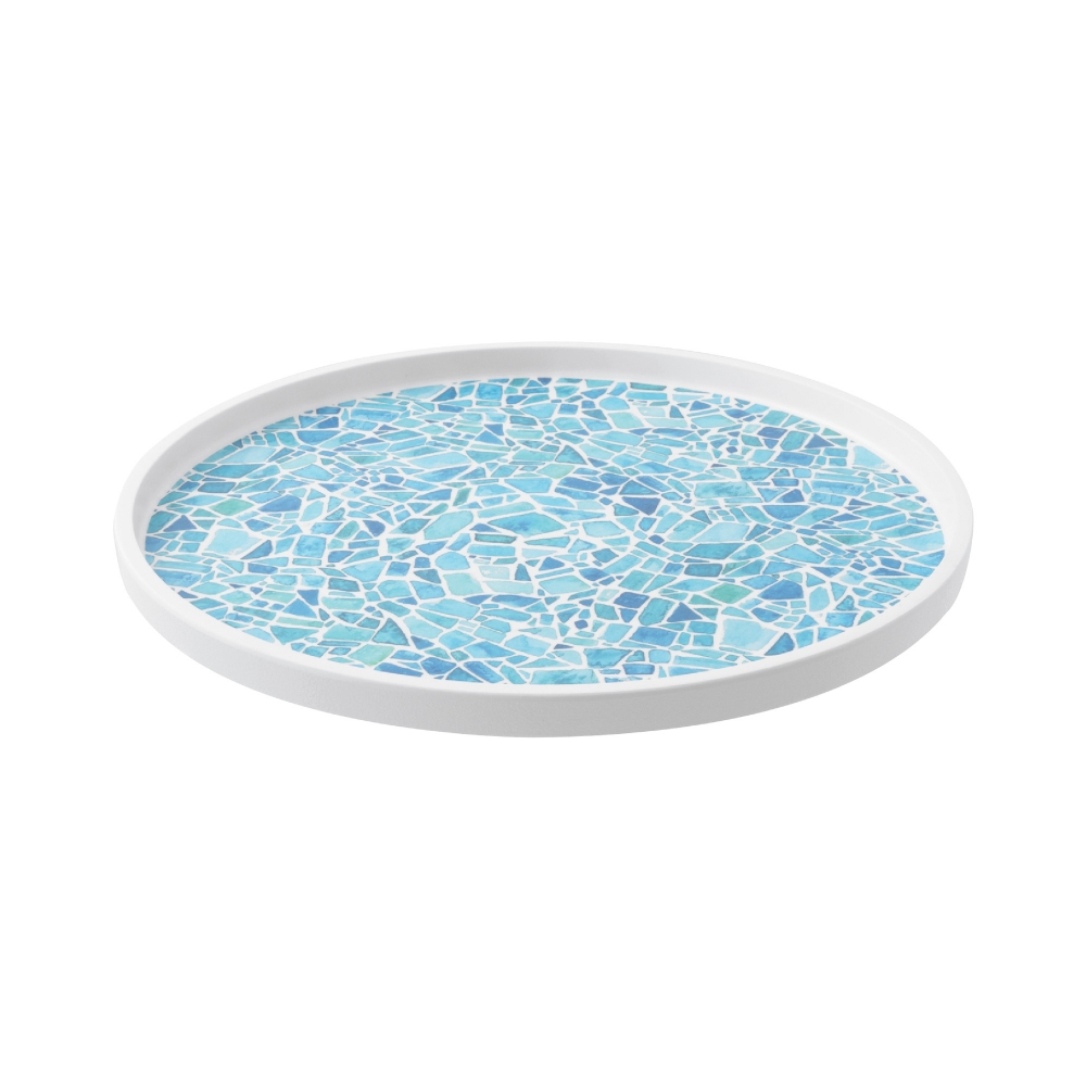 Arthur Krupp Set of 4 Mosaic plates diam. 28.5 cm