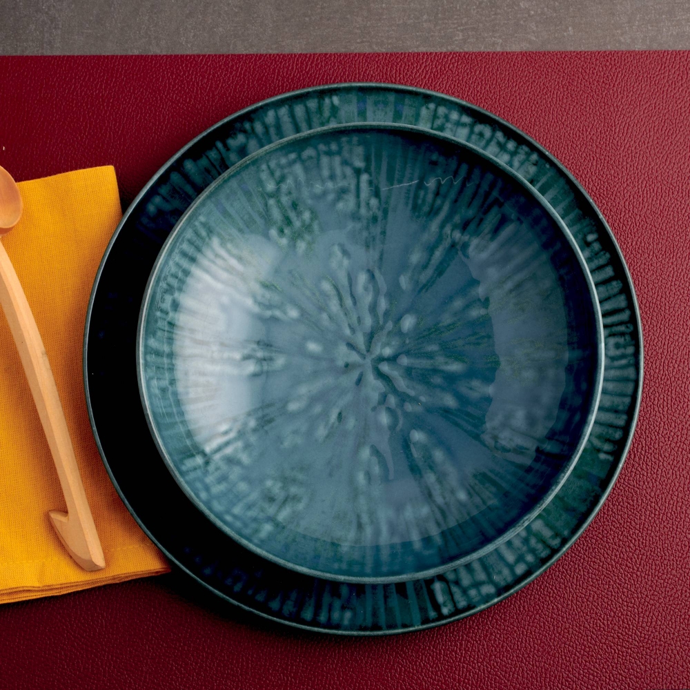 Arthur Krupp Set of 4 Fusion Blue deep plates diam. 22 cm