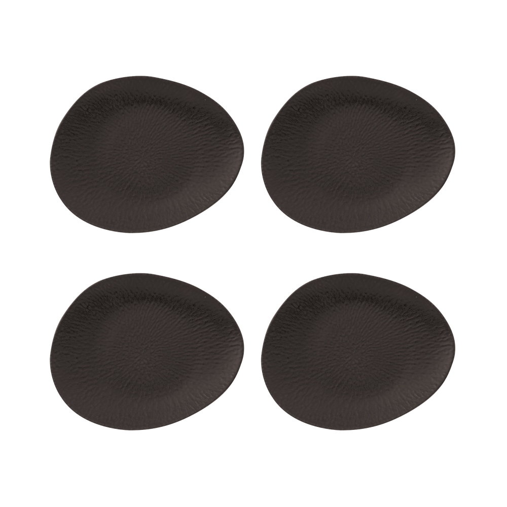 Arthur Krupp Set of 4 Stoneware onyx...