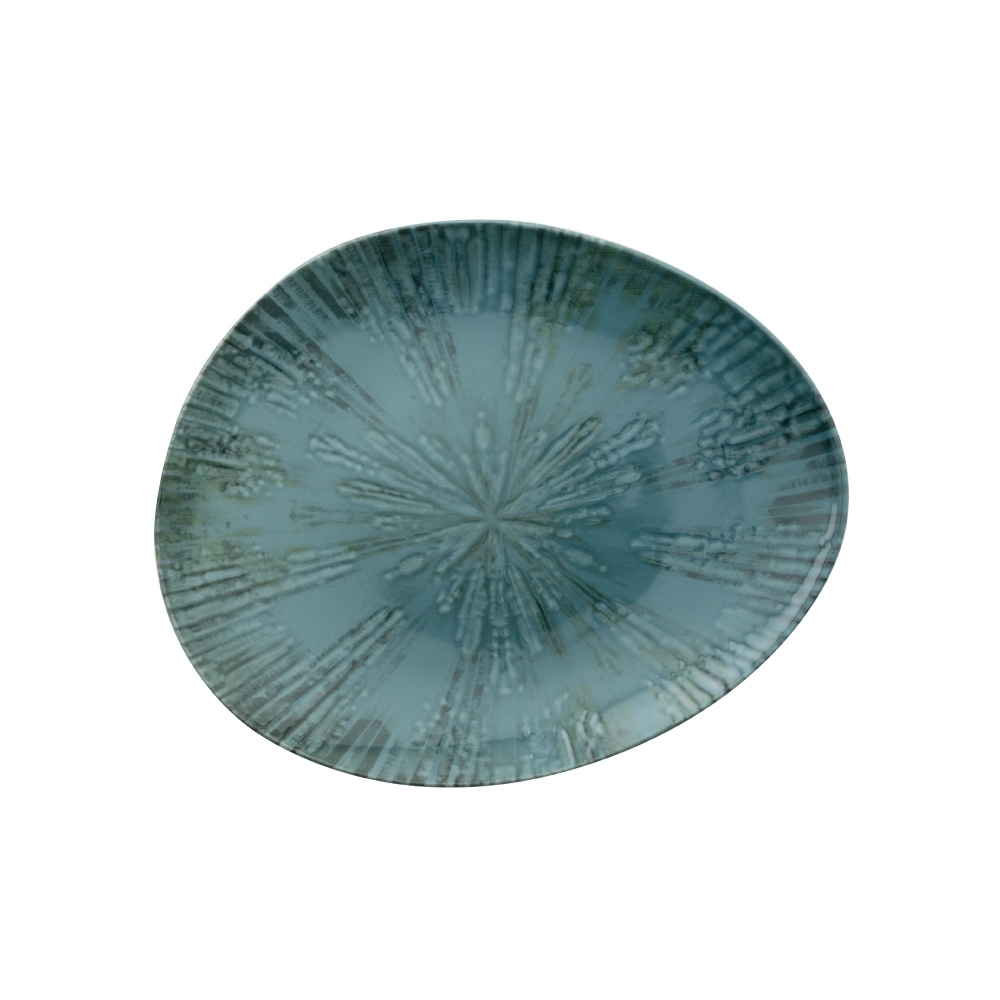 Arthur Krupp Set of 4 Fusion Blue organic plates diam. 20 cm