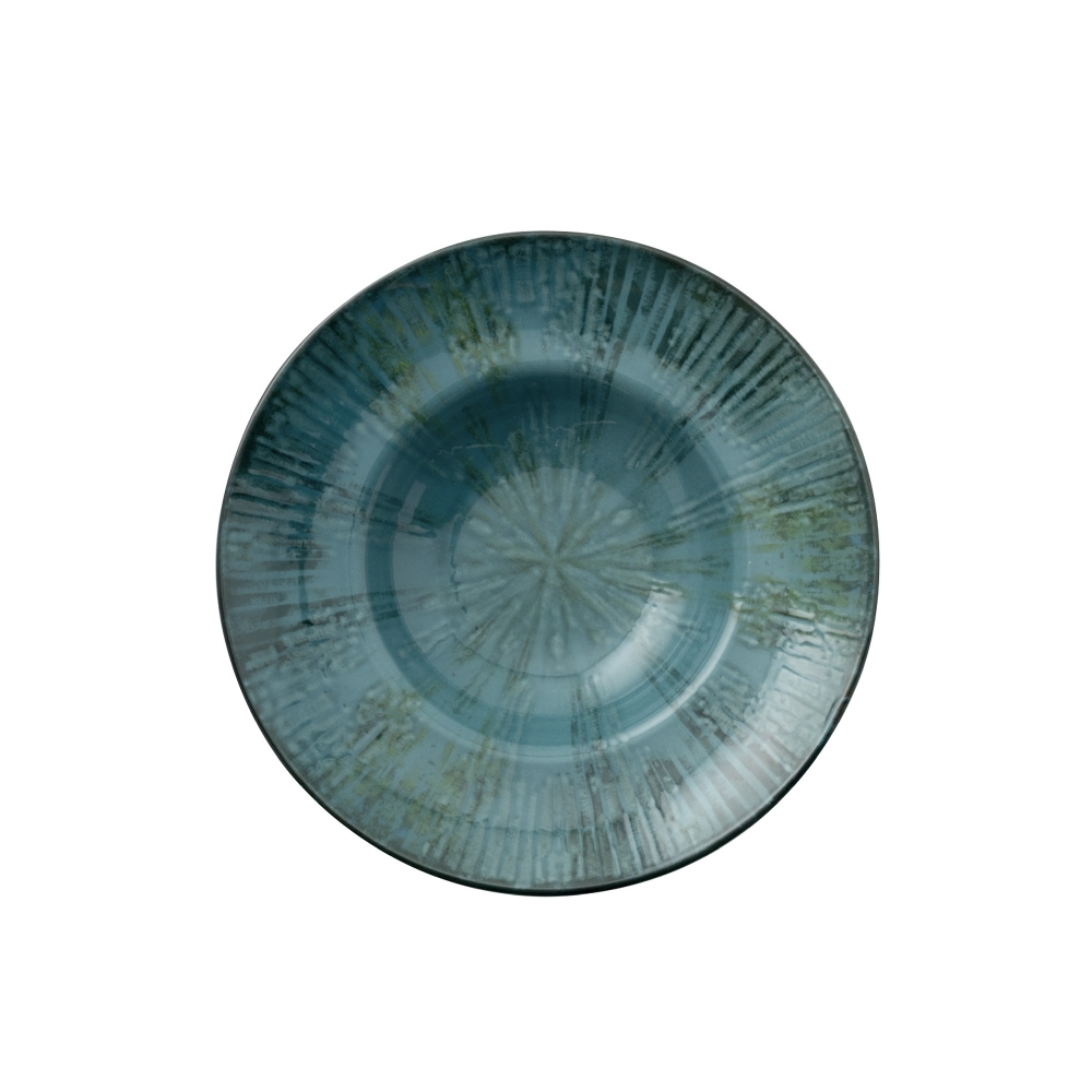 Arthur Krupp Set of 4 Pasta Fusion Blue plates diam. 27 cm