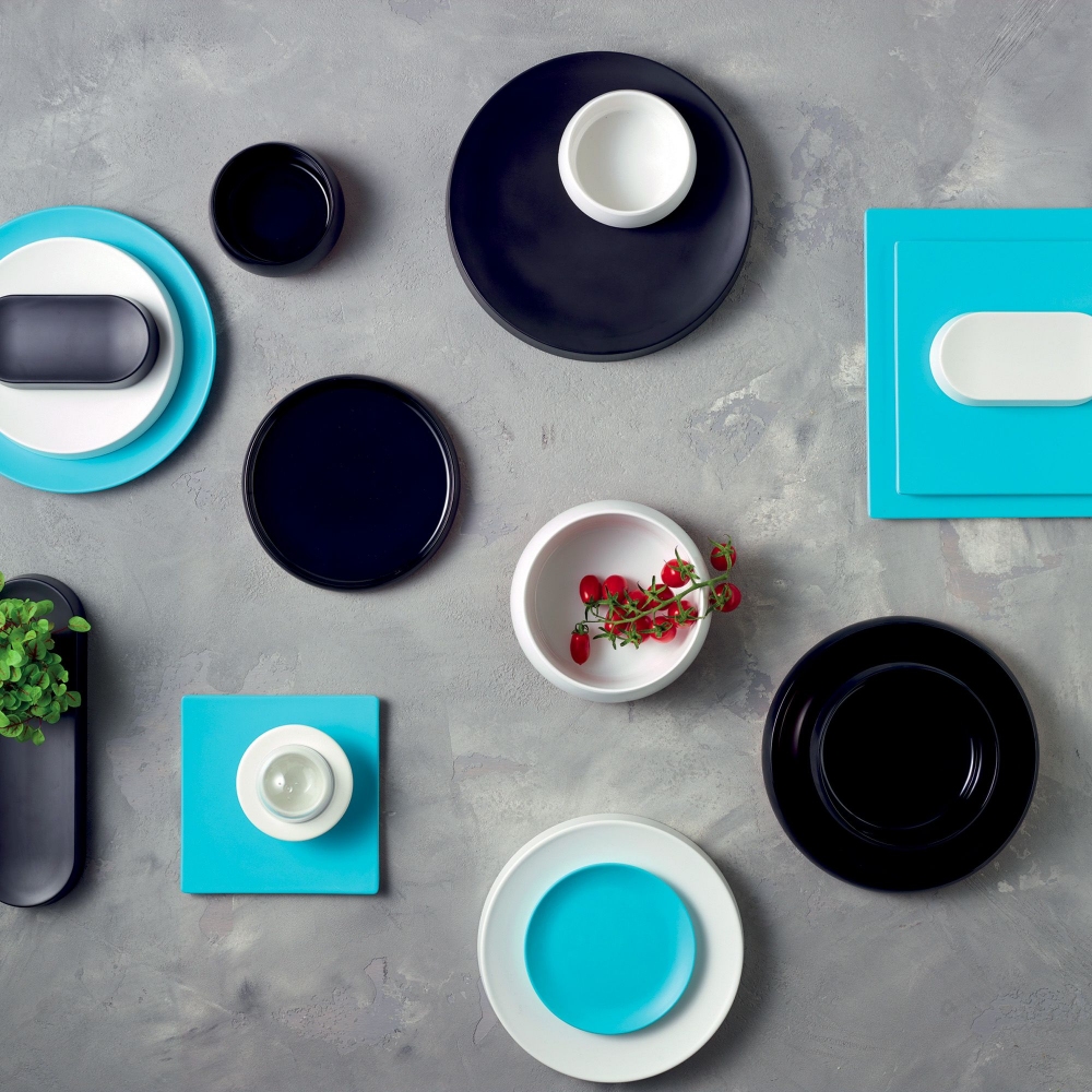 Arthur Krupp Set 4 piatti piani diam 25,5 cm Mosaic