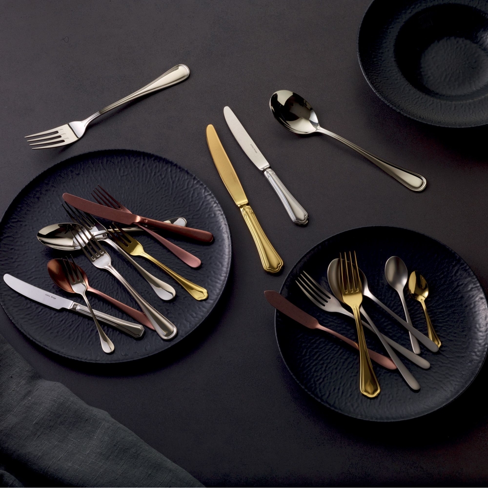 Arthur Krupp Set 4 piatti piani Stoneware Onyx diam 27,5 cm