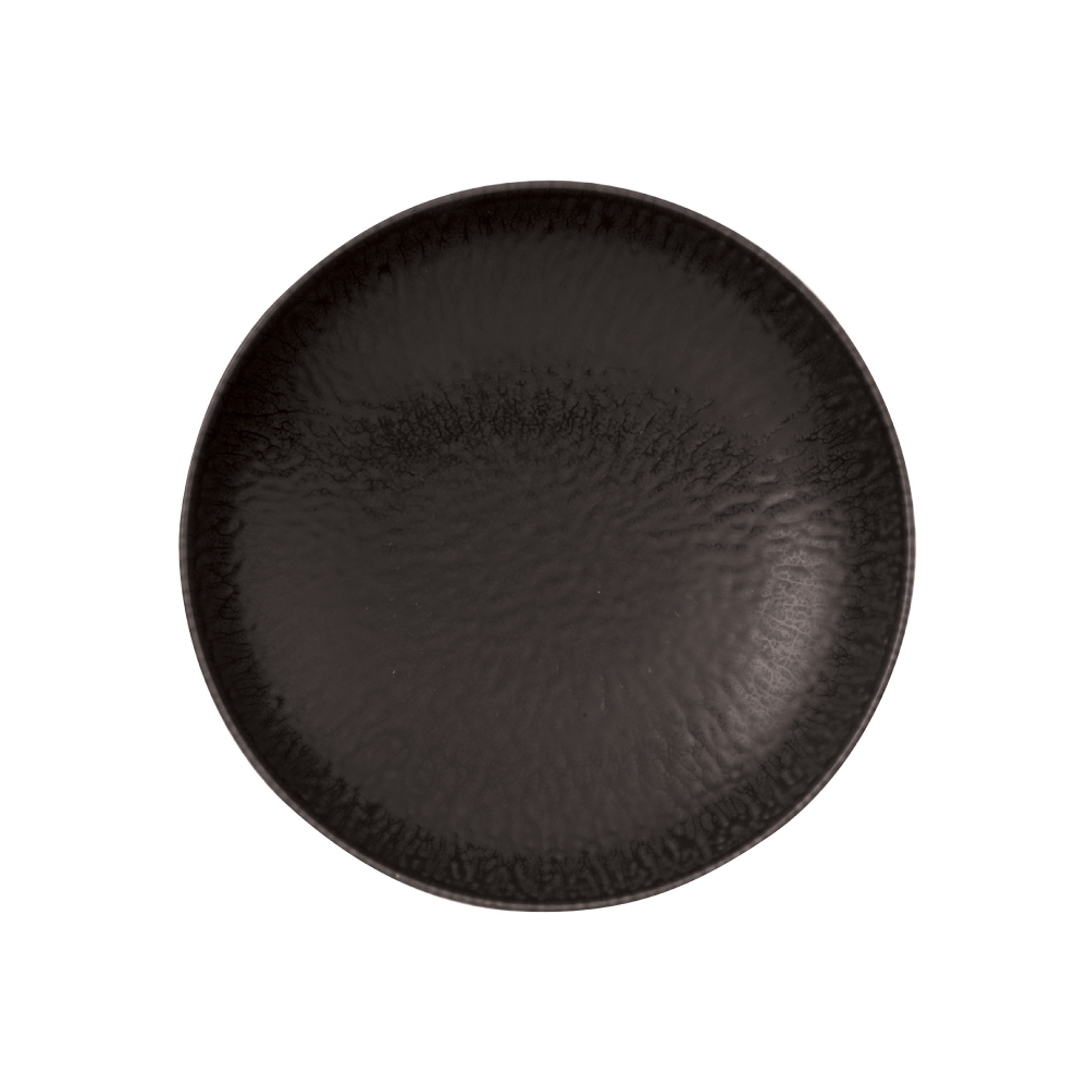 Arthur Krupp Set of 4 Stoneware Onyx soup plates diam. 22 cm