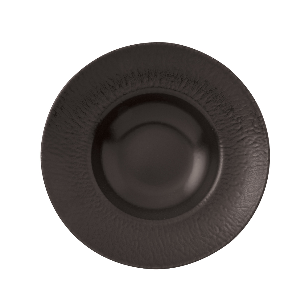 Arthur Krupp Set of 4 Stoneware Onyx pasta plates diam. 27 cm