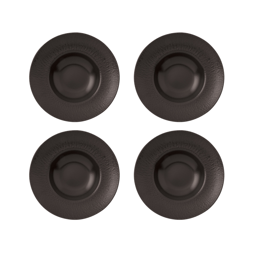Arthur Krupp Set of 4 Stoneware Onyx...