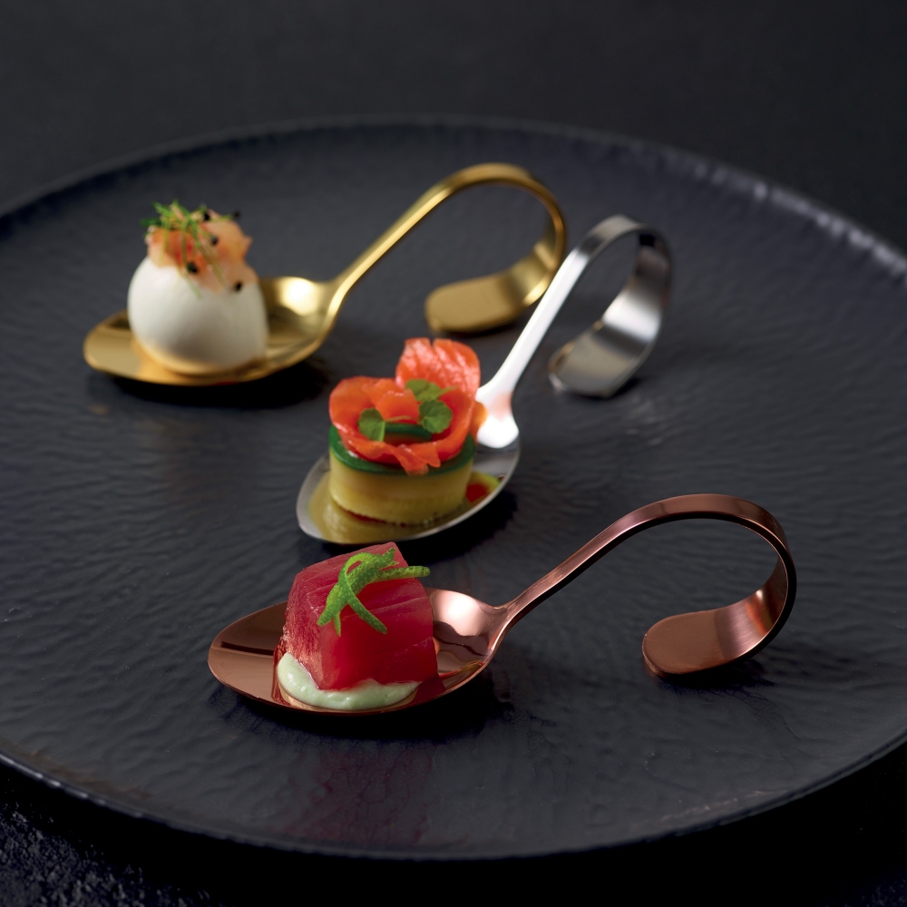 Arthur Krupp Set 4 piatti piani Stoneware Onyx diam 32 cm