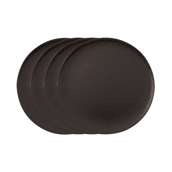 Arthur Krupp Set 4 piatti pizza Stoneware Onyx diam. 32