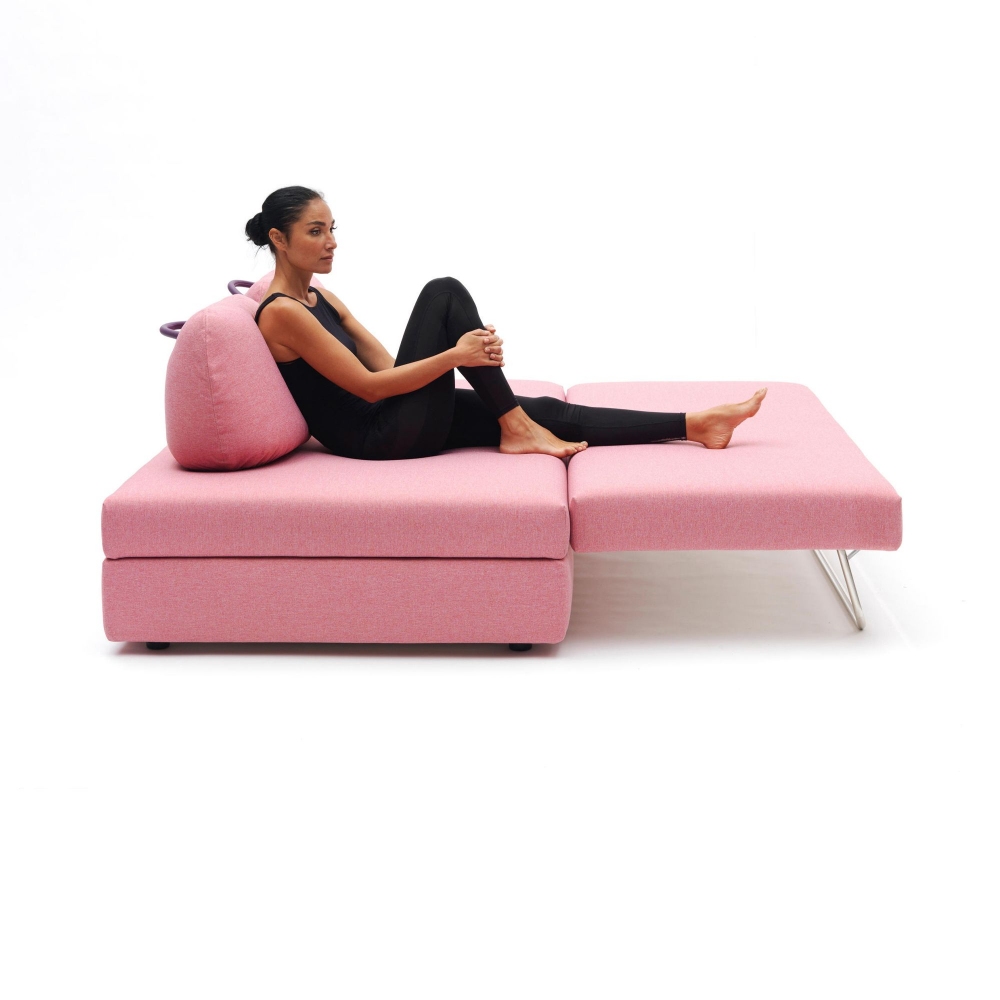 Campeggi Big-Bag single sofa bed and double bed with three backrests