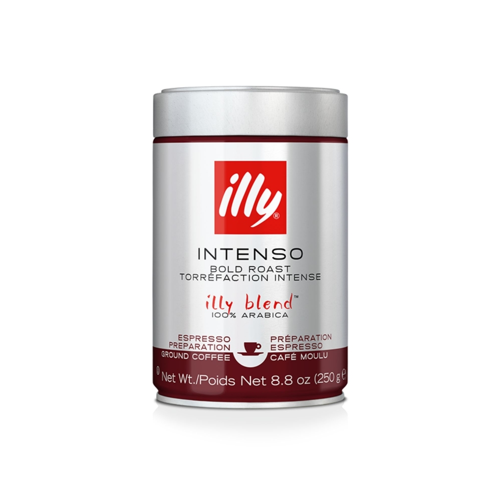 Illy 12 barattoli da 250 gr di caffè macinato espresso tostato intenso