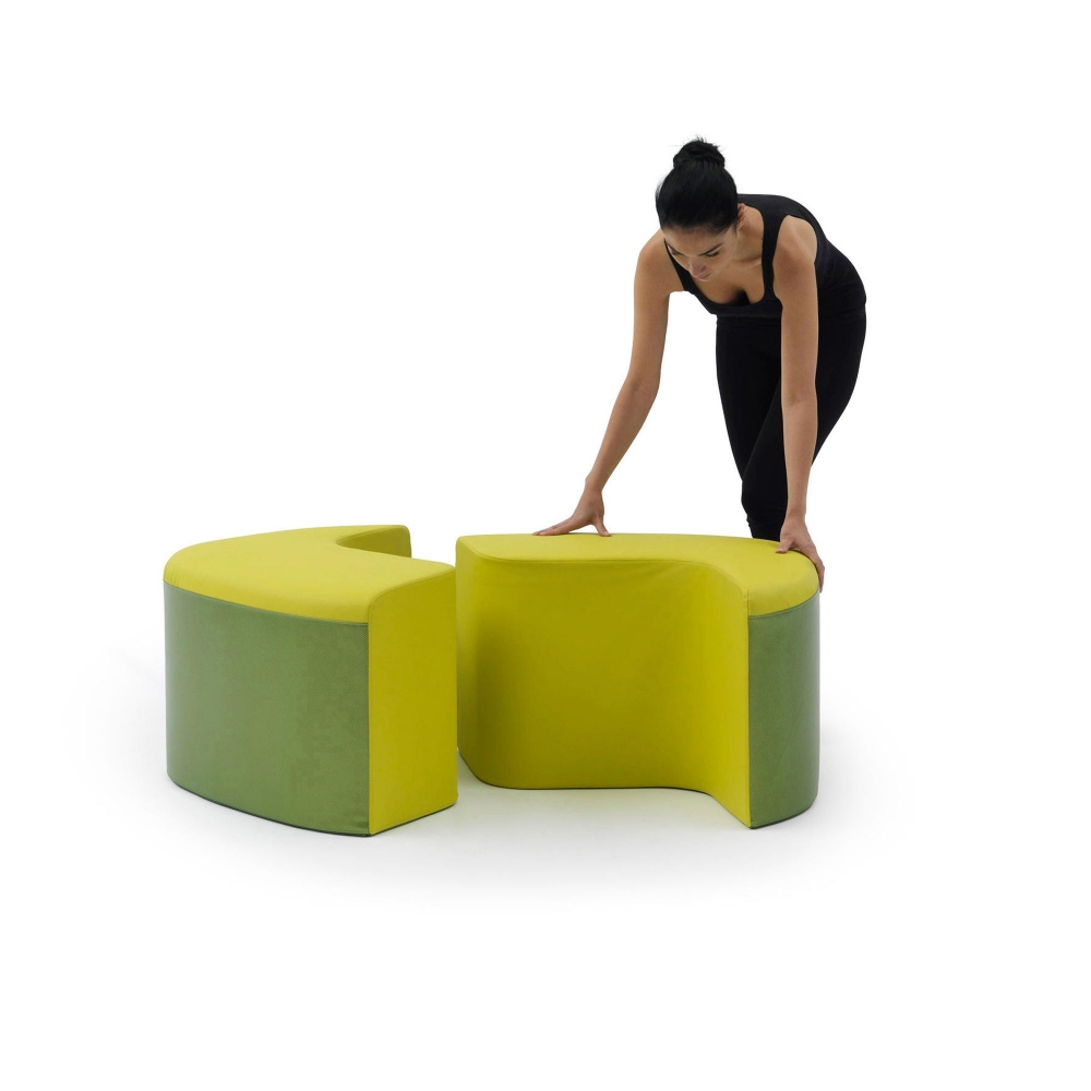 Campeggi Gilbert & George composed pouf