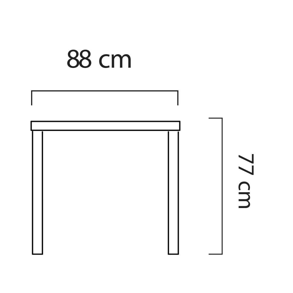 My Your Maja table 88x88 cm