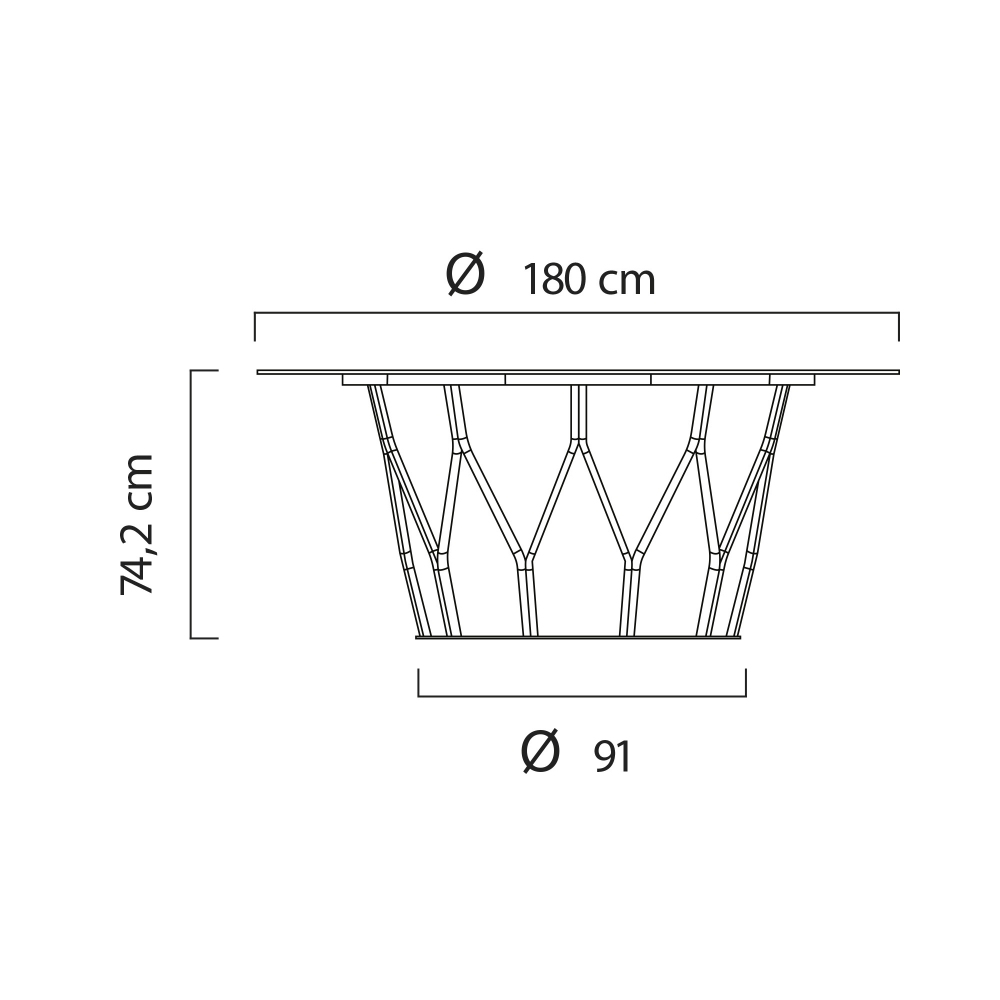 My Your Mimì round table diam 180 cm