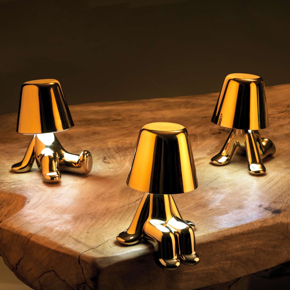 Qeeboo Lampada da tavolo Golden Brothers - Joe