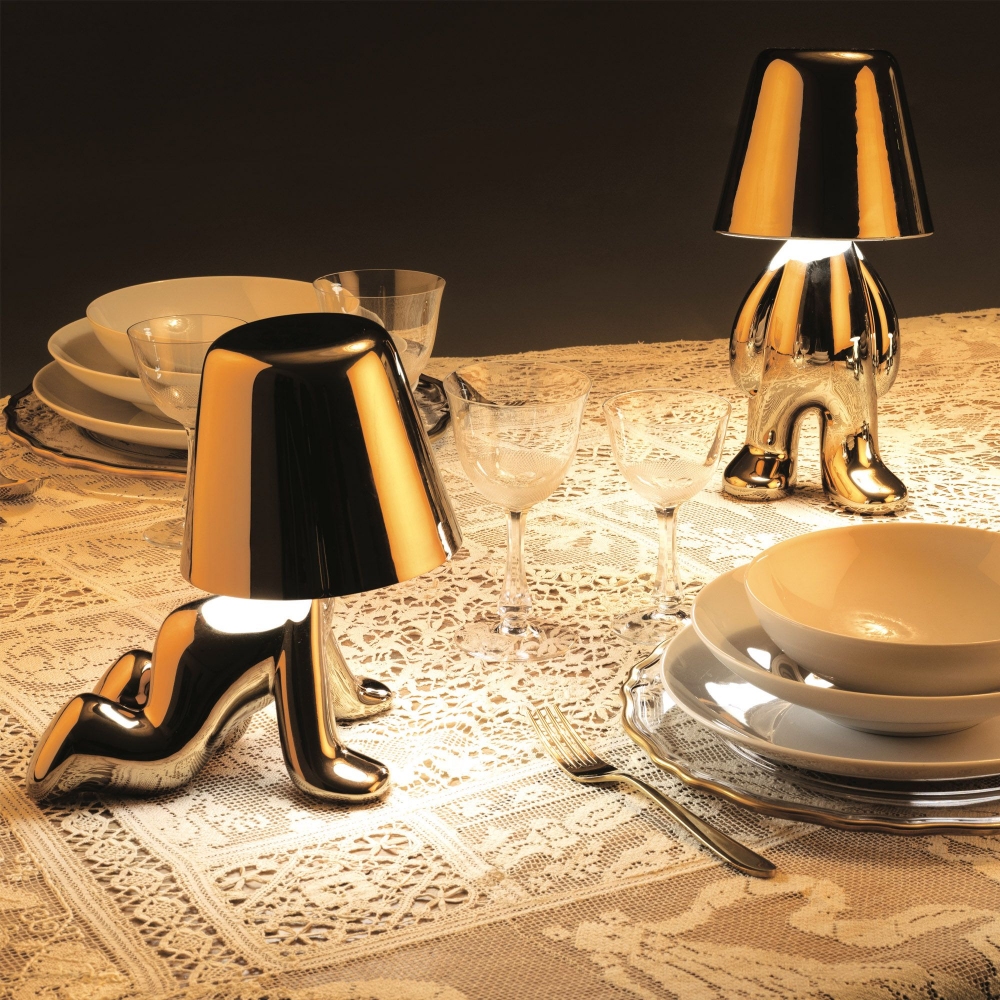 Qeeboo Lampada da tavolo Golden Brothers - Tom