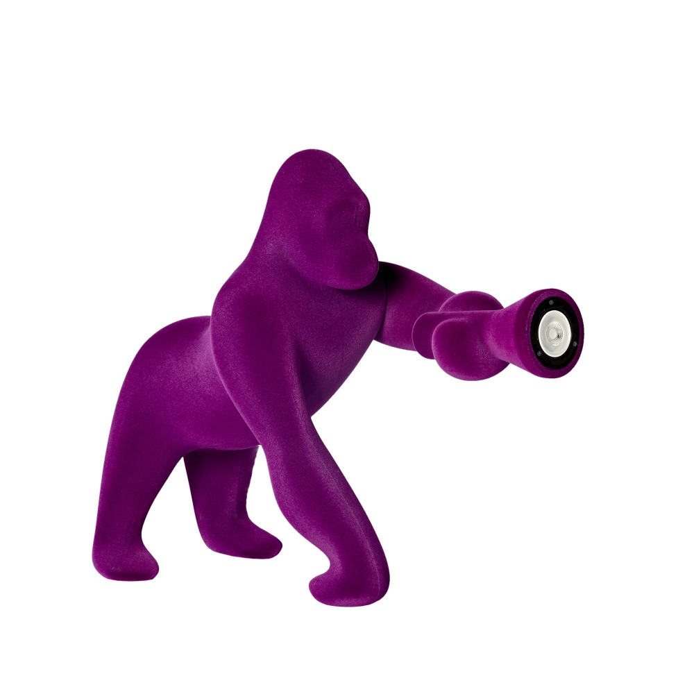 Qeeboo Lampada da tavolo Kong Velvet XS