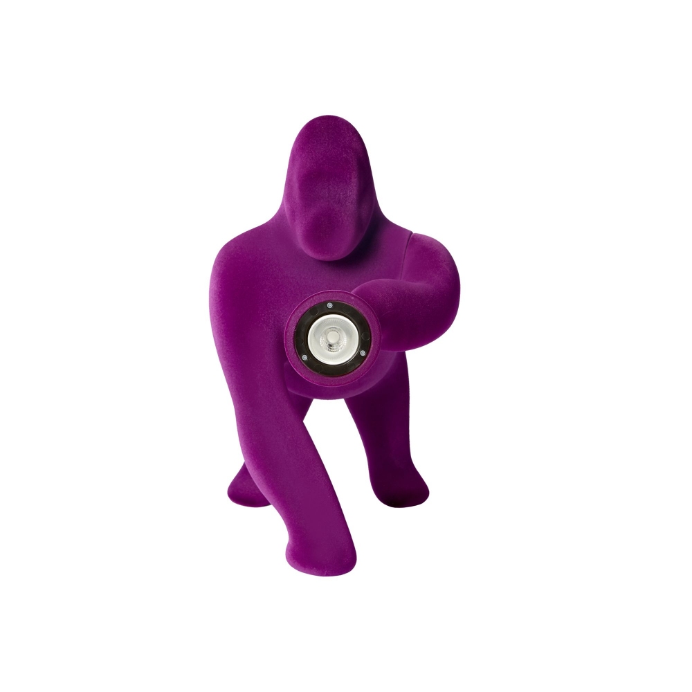 Qeeboo Lampada da tavolo Kong Velvet XS