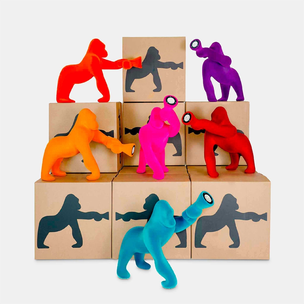 Qeeboo Kong Velvet XS table lamp