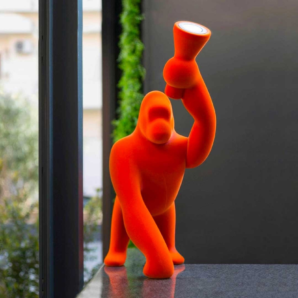 Qeeboo Kong Velvet XS table lamp