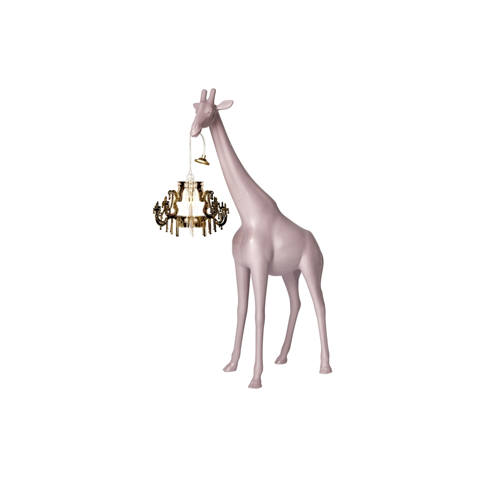 Qeeboo Lampada da terra Giraffe in love XS 1 mt