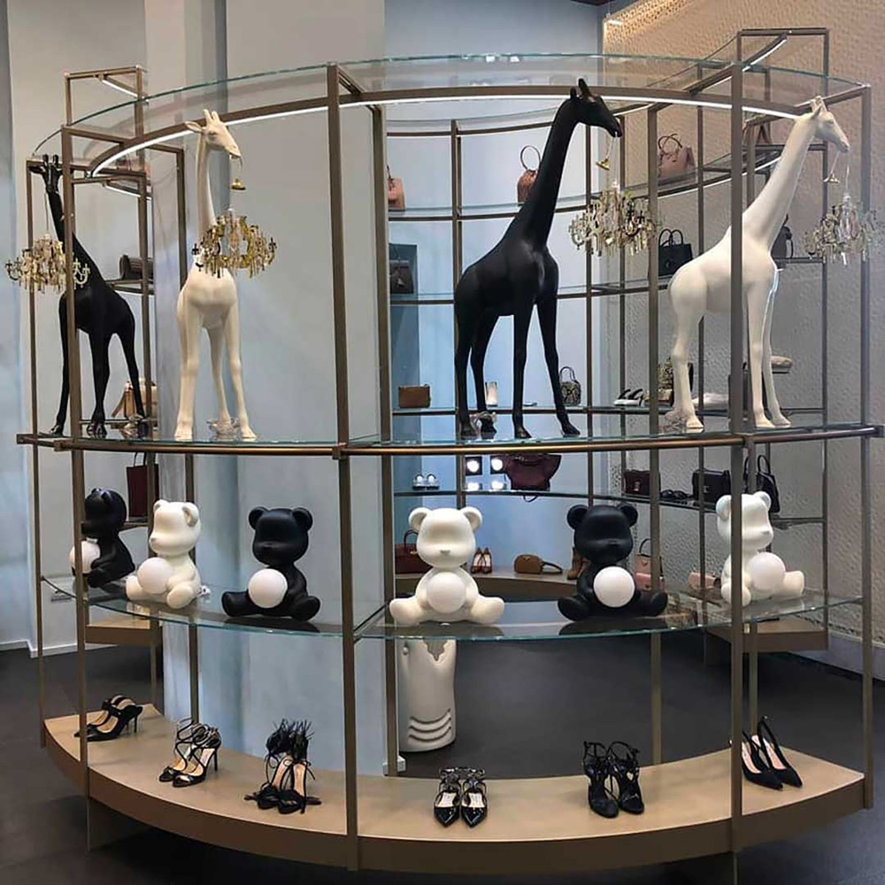 Qeeboo Lampada da terra Giraffe in love XS 1 mt