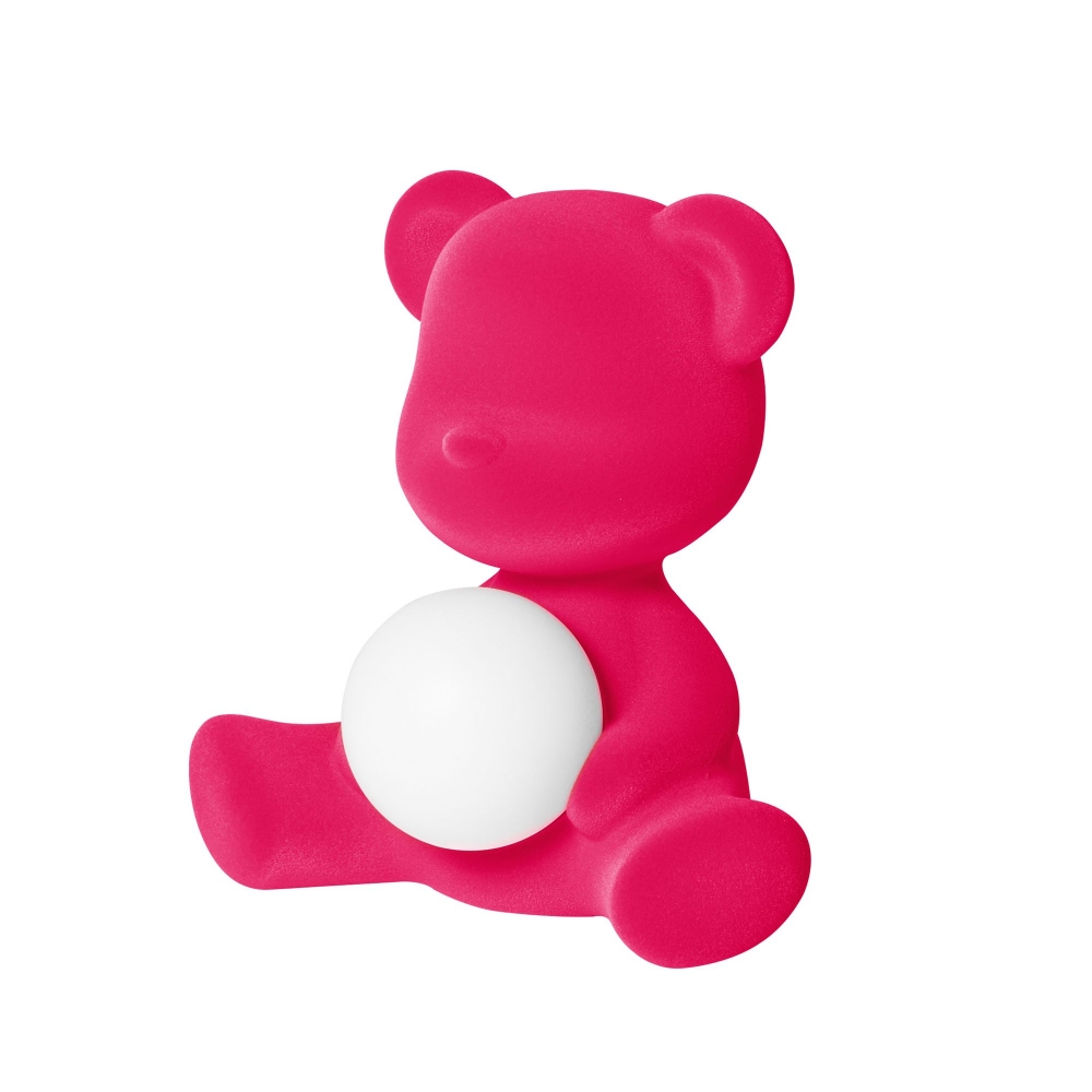 Qeeboo Teddy Girl rechargeable lamp Velvet finish