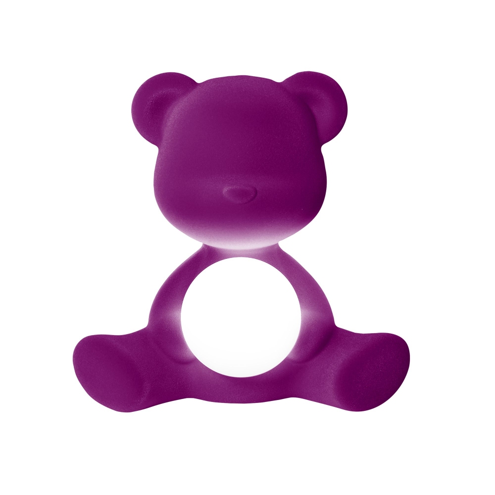 Qeeboo Teddy Girl rechargeable lamp Velvet finish