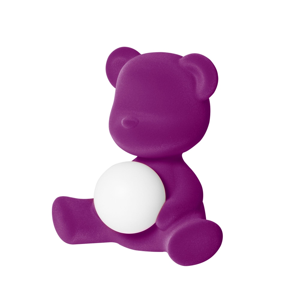 Qeeboo Teddy Girl rechargeable lamp Velvet finish