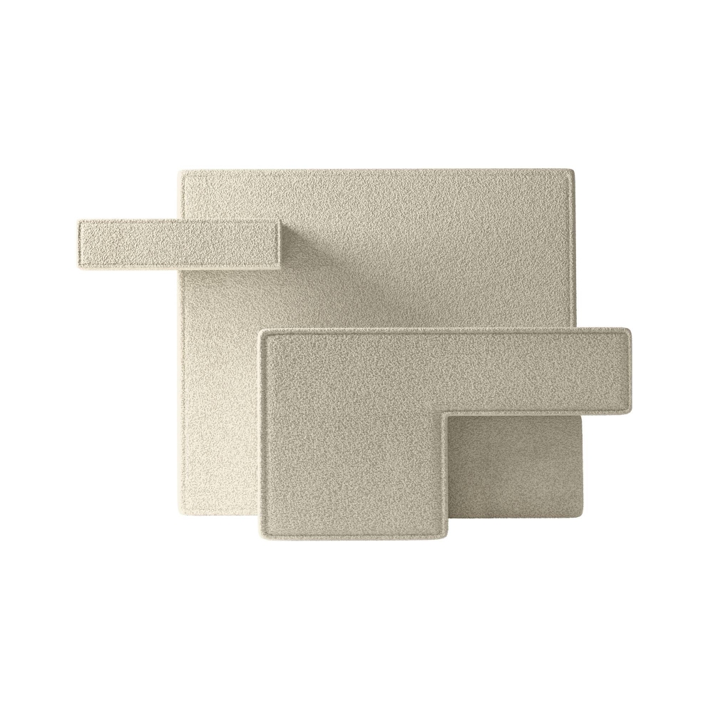 Qeeboo Primitive Bouclé armchair