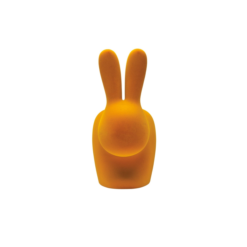 Qeeboo Sedia per bambini Rabbit finitura Velvet