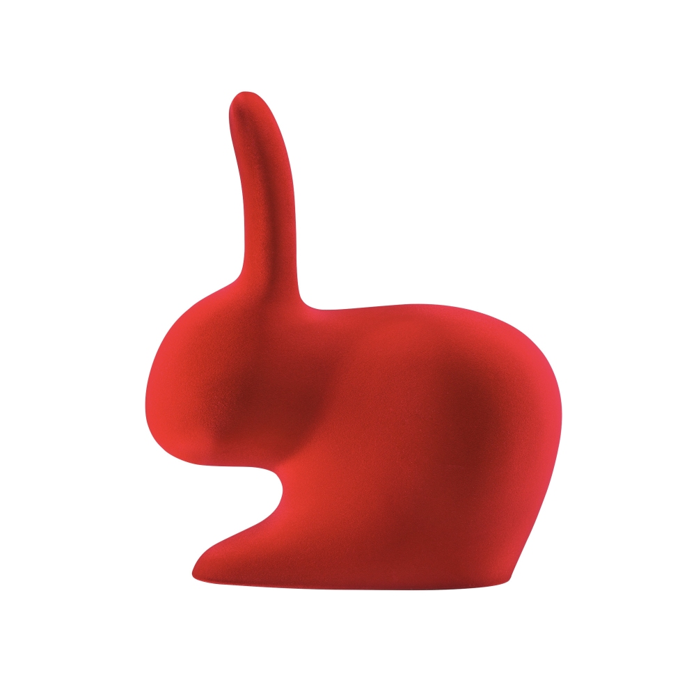 Qeeboo Rabbit children's chair Velvet...