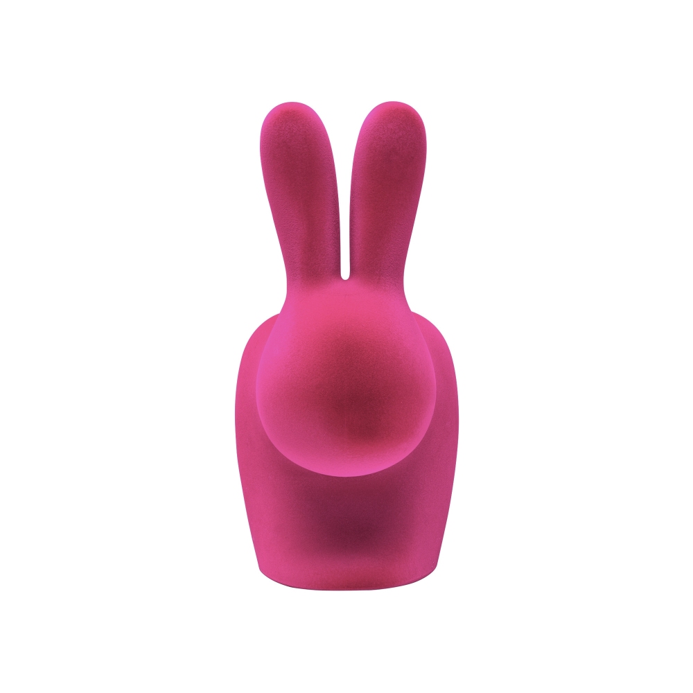 Qeeboo Rabbit children's chair Velvet finish
