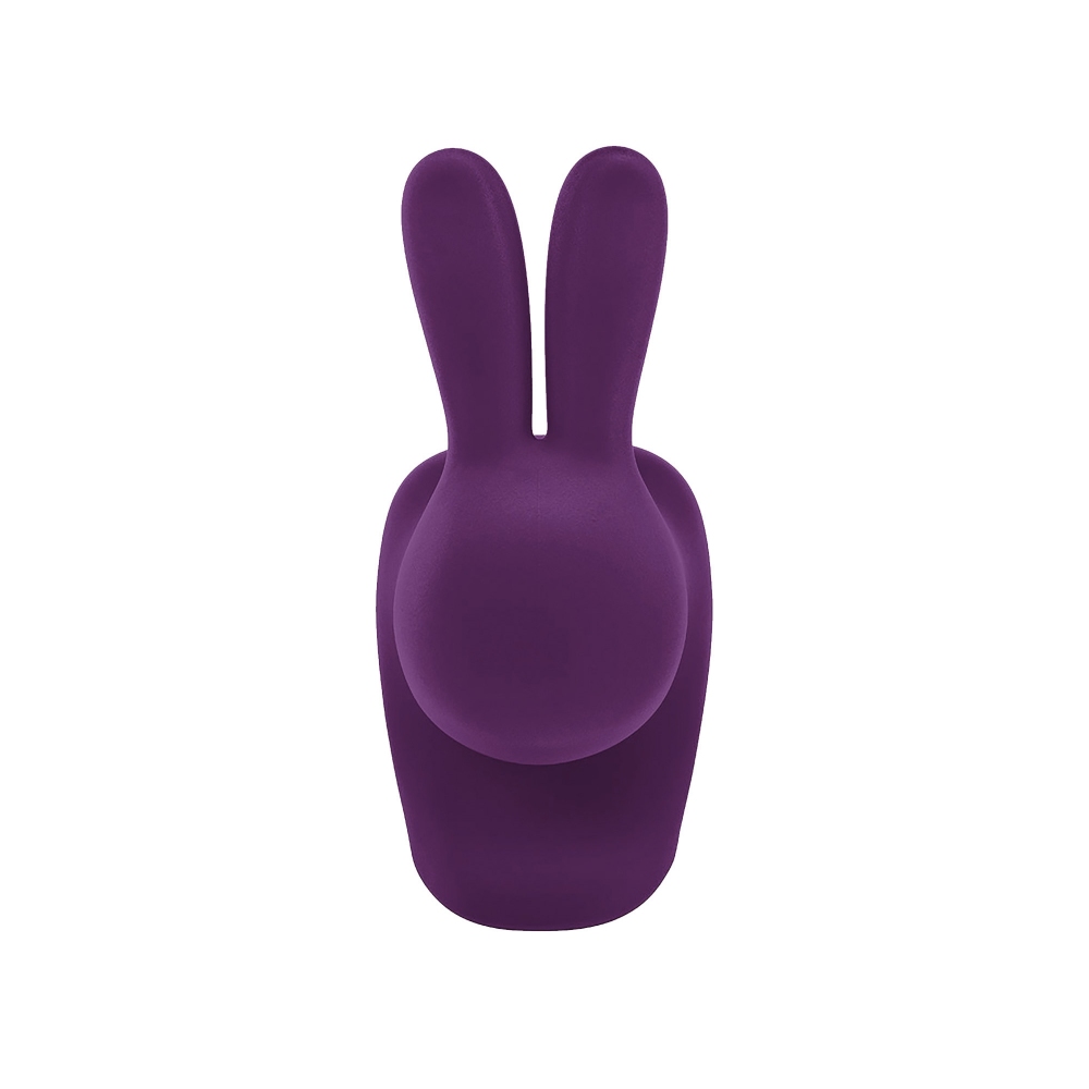 Qeeboo Rabbit children's chair Velvet finish
