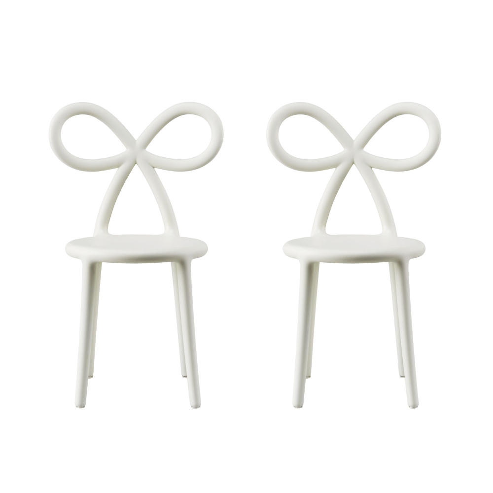 Qeeboo Set 2 sedie per bambini Ribbon