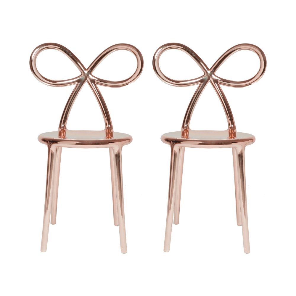 Qeeboo set of 2 Ribbon chairs with...